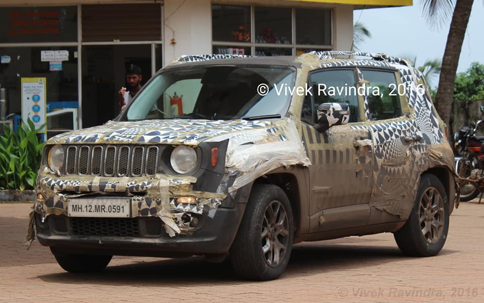 Jeep Renegade Spied India