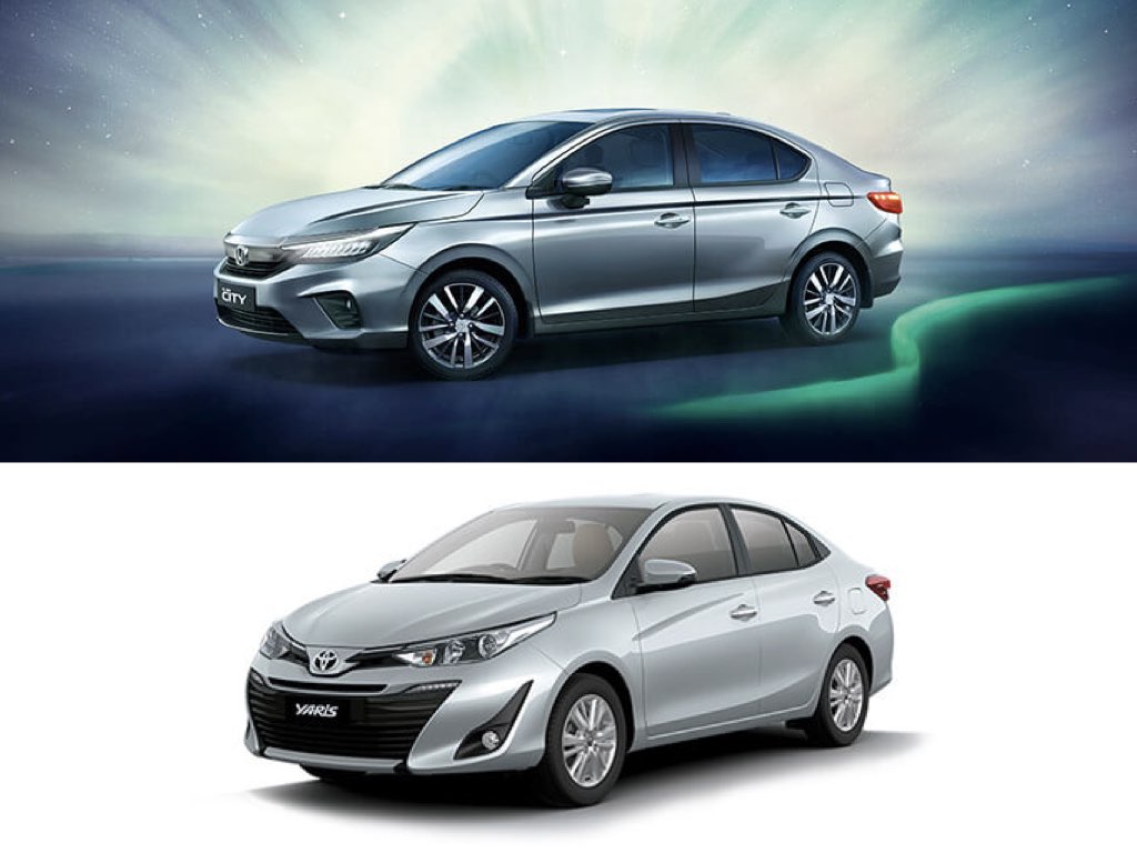 Honda City vs Toyota Yaris comparison