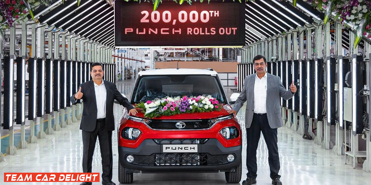 Tata Motors rolls out 200000 lakh Production Unit of Punch