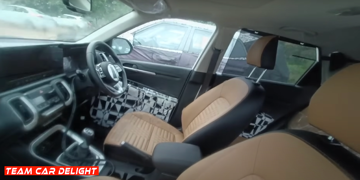 Kia Sonet Facelift leaked interiors