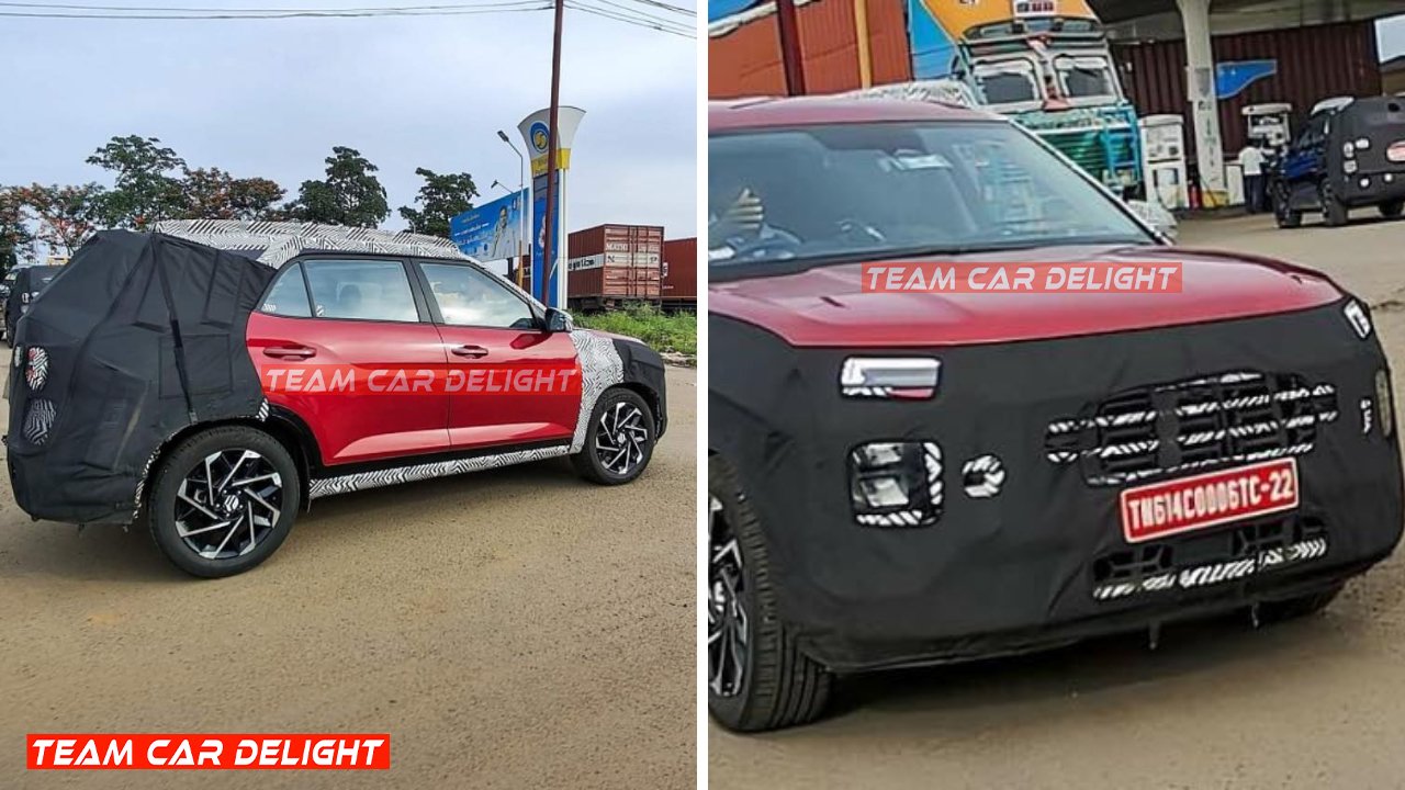 Hyundai Alcazar Facelift with ADAS Spotted Launch Next Month