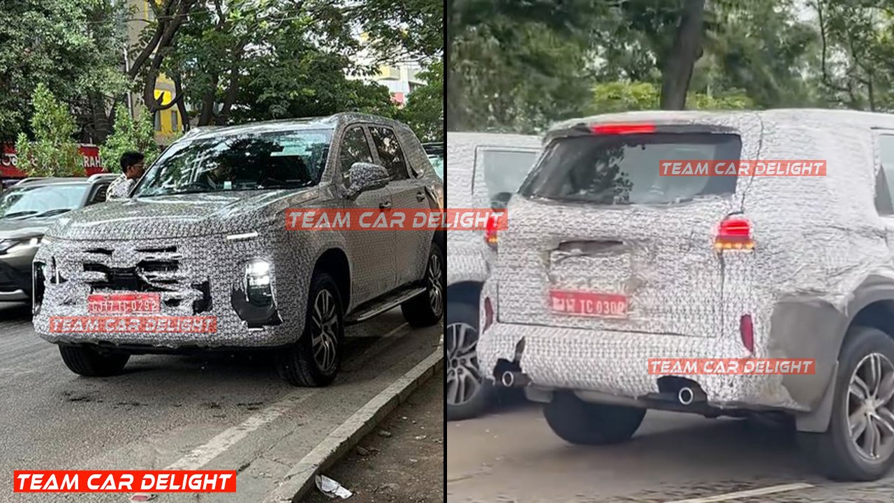 New Fortuner rival MG Gloster Facelift Spotted Testing Check for Details Here