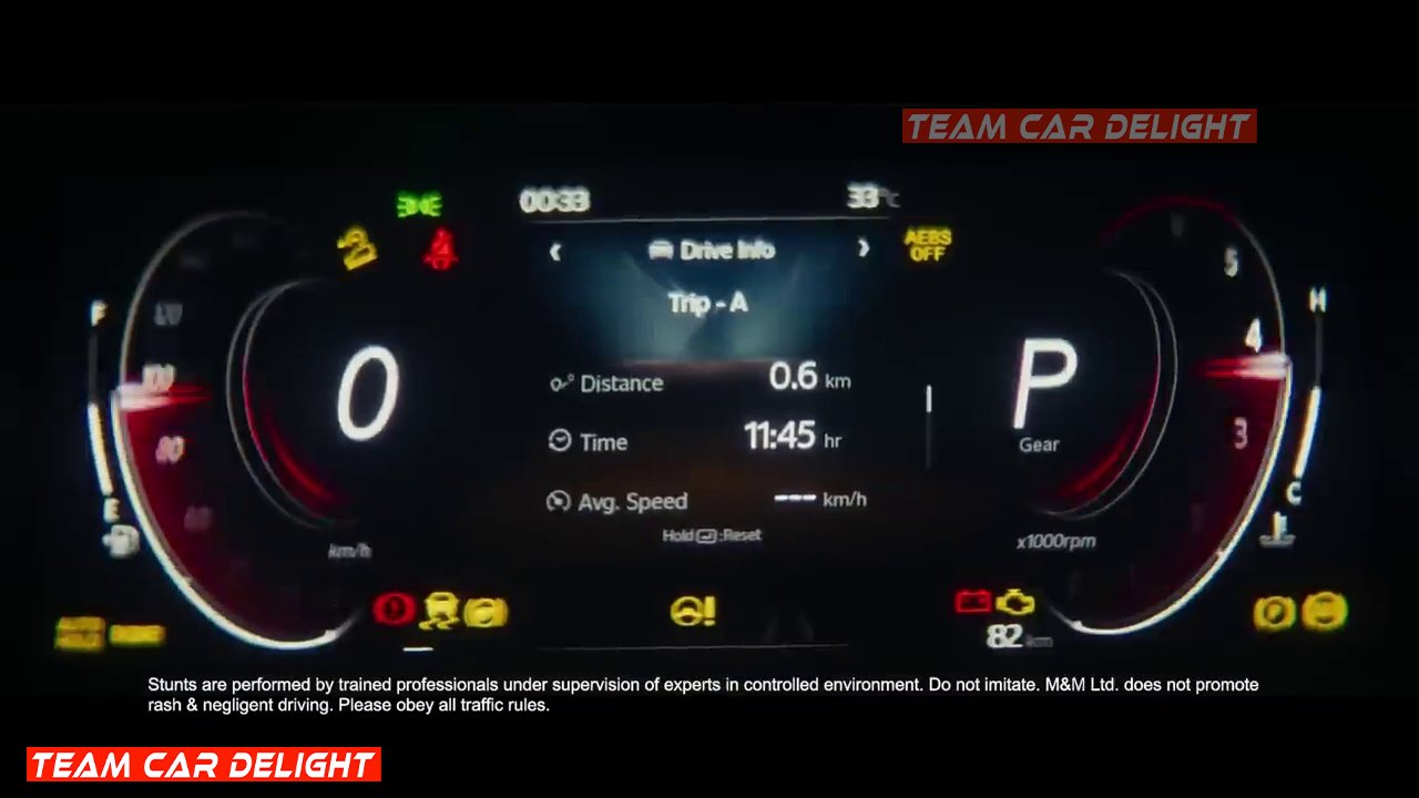 10.25-inch Digital Driver's Display in Mahindra Thar Roxx