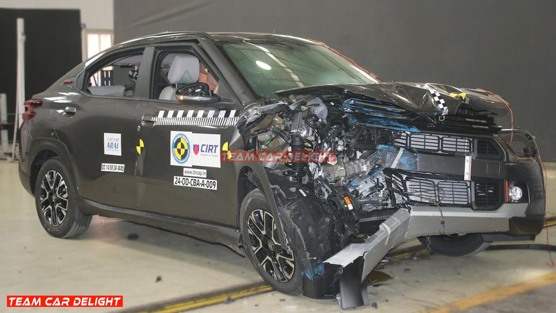 Citroen Basalt after Frontal Impact Test