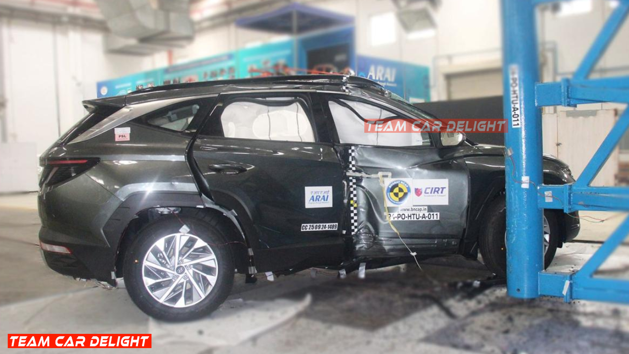 Hyundai Tucson after crash-test