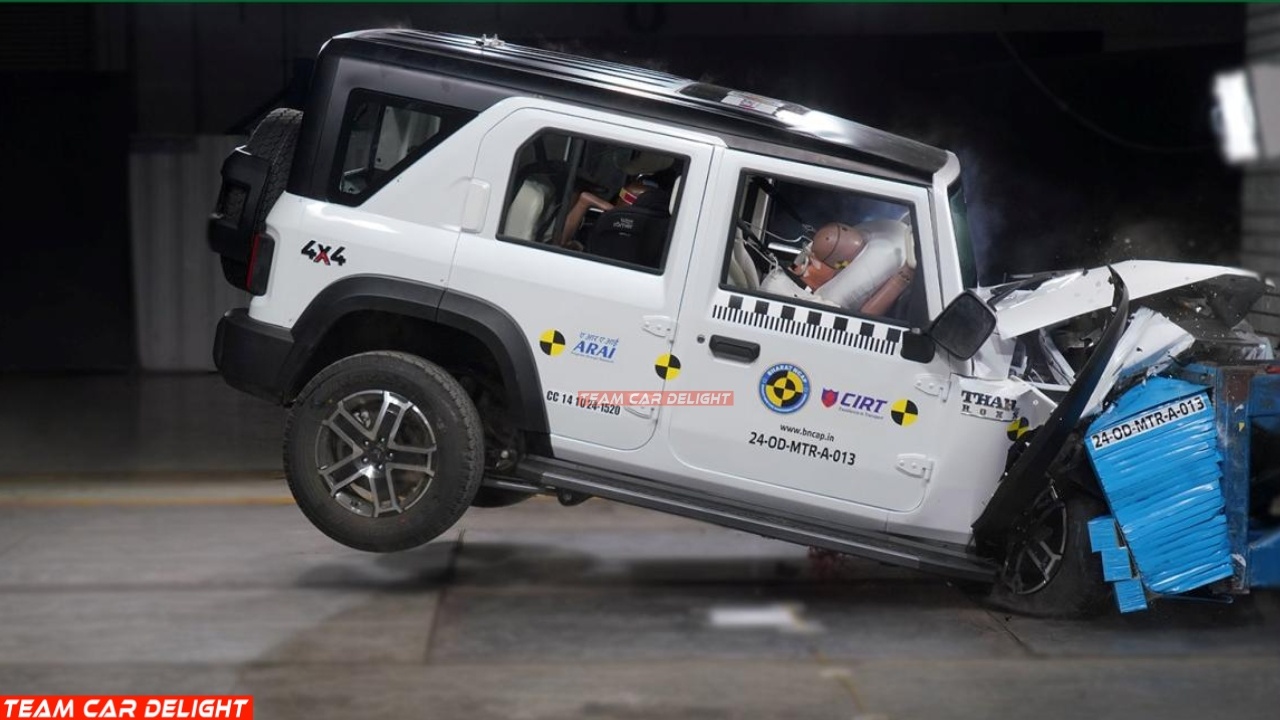 Mahindra Thar Roxx Crash Tested at Bharat NCAP 