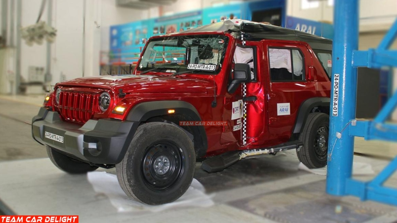 Mahindra Thar Roxx Crash Tested at Bharat NCAP 