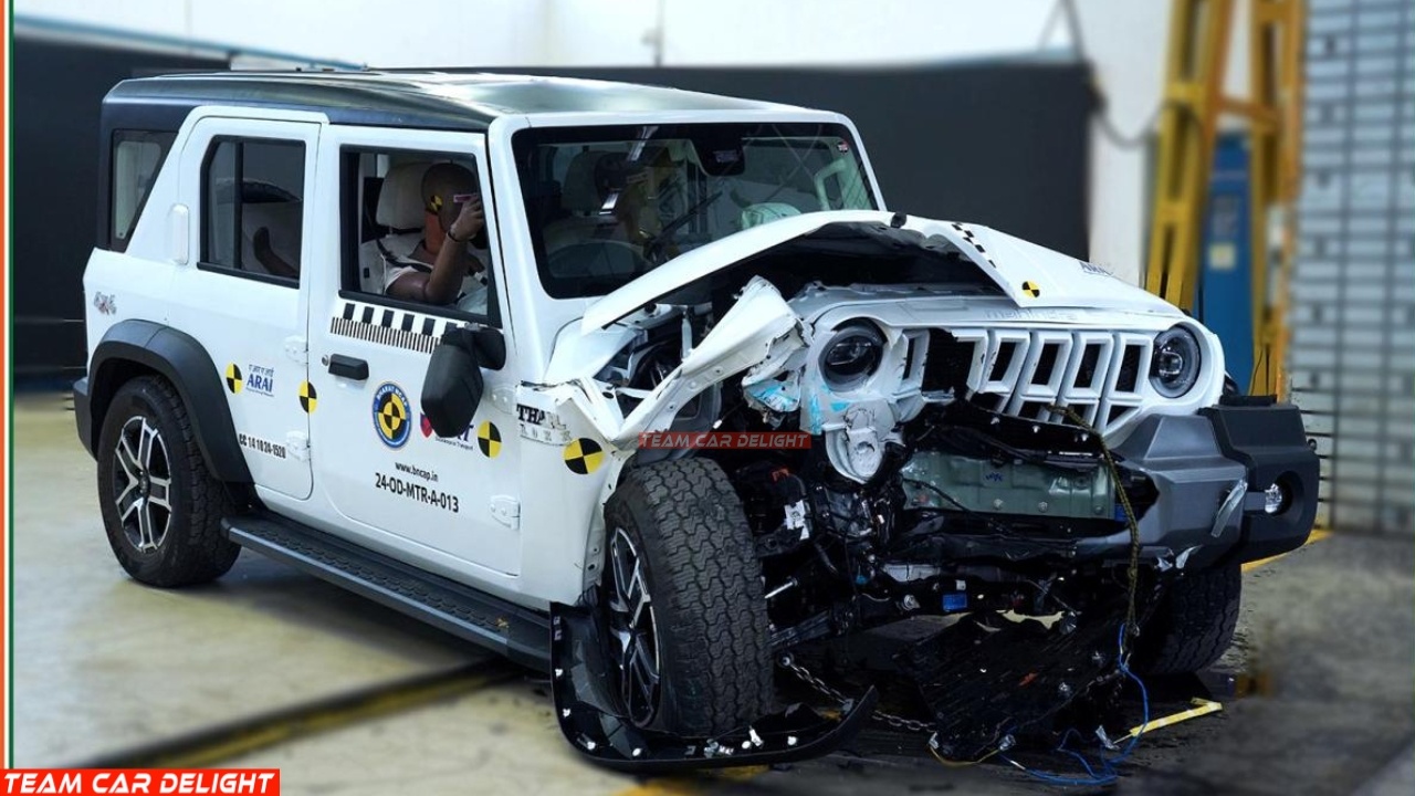 Mahindra Thar Roxx Crash Tested at Bharat NCAP 