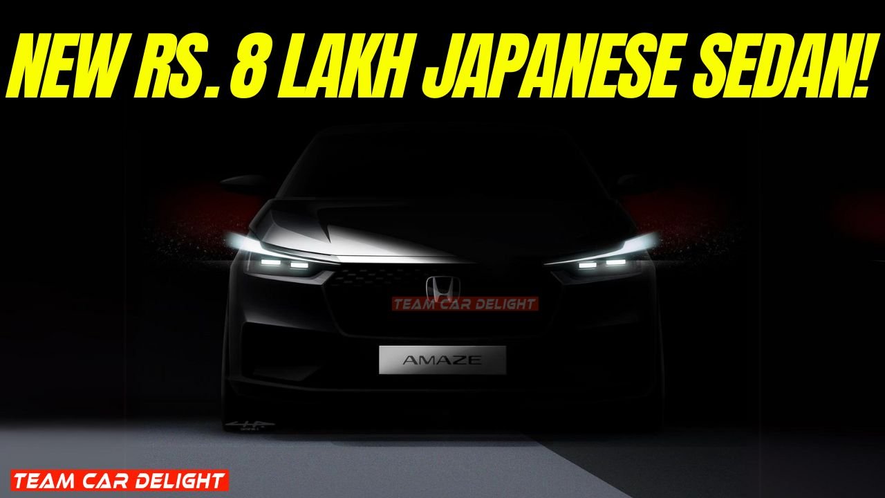 New Rs. 8 Lakh Japanese Sedan Teased!