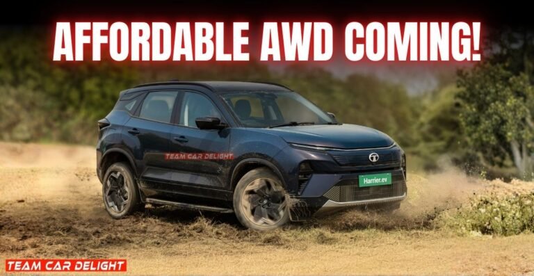 More Affordable Tata Harrier EV AWD Incoming – QWD Soon On Lower Variants!