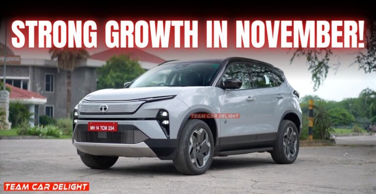 Tata Motors Records 26% Growth in November 2025 – EVs Surges 52%!
